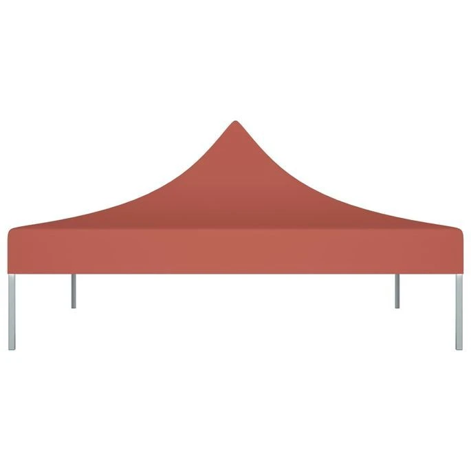 Toit De Tente De Réception 2x2 M Terre Cuite 270 G/m² – Image 3