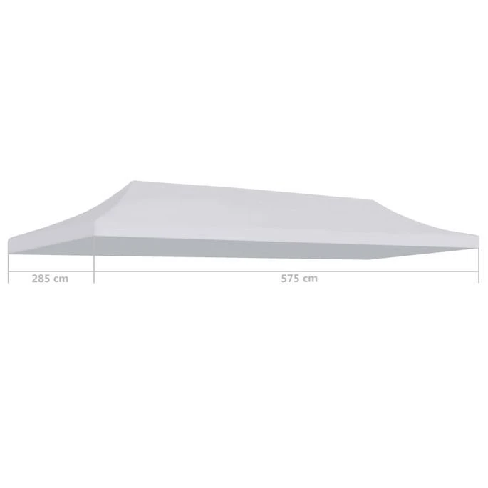 Toit De Tente De Réception 3 X 6 M Blanc 2 – Image 4