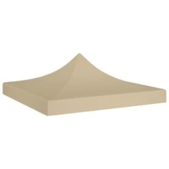 Toit De Tente De Réception 3x3 M Beige 270 G/m²