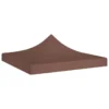 Toit De Tente De Réception 3x3 M Marron 270 G/m²