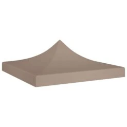 Toit De Tente De Réception 3x3 M Taupe 270 G/m²