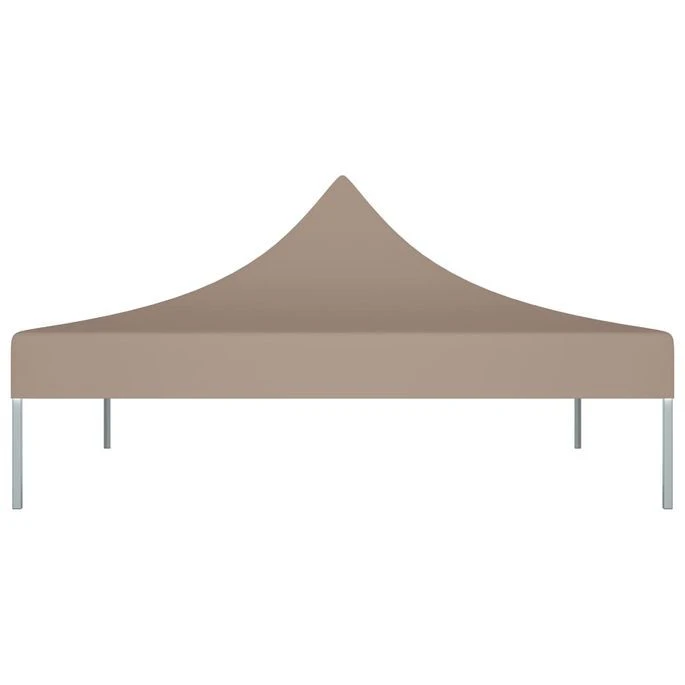 Toit De Tente De Réception 3x3 M Taupe 270 G/m² – Image 3