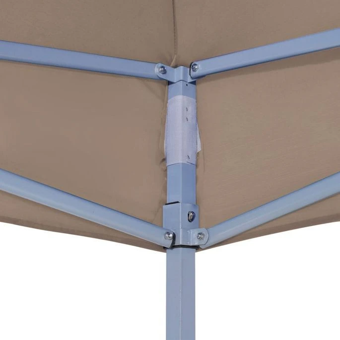 Toit De Tente De Réception 3x3 M Taupe 270 G/m² – Image 4