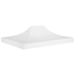 Toit De Tente De Réception 4,5x3 M Blanc 270 G/m²