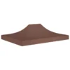 Toit De Tente De Réception 4,5x3 M Marron 270 G/m²