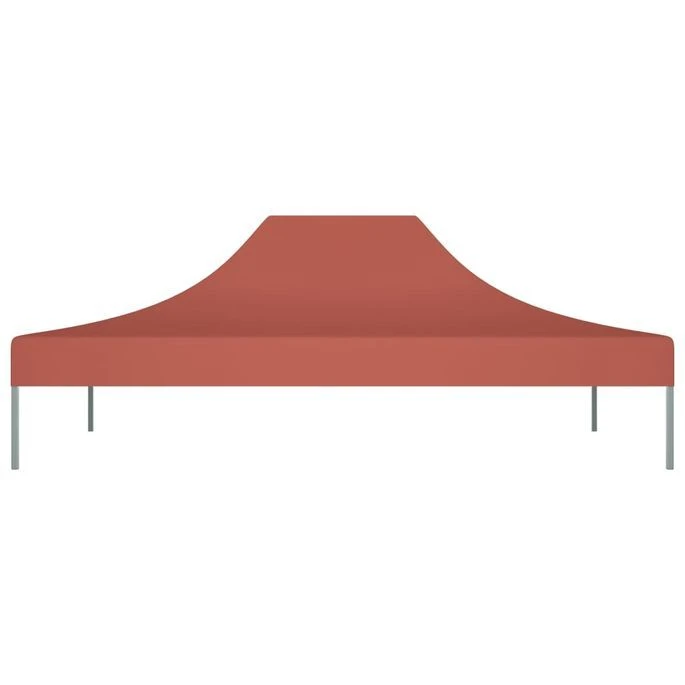 Toit De Tente De Réception 4,5x3 M Terre Cuite 270 G/m² – Image 3