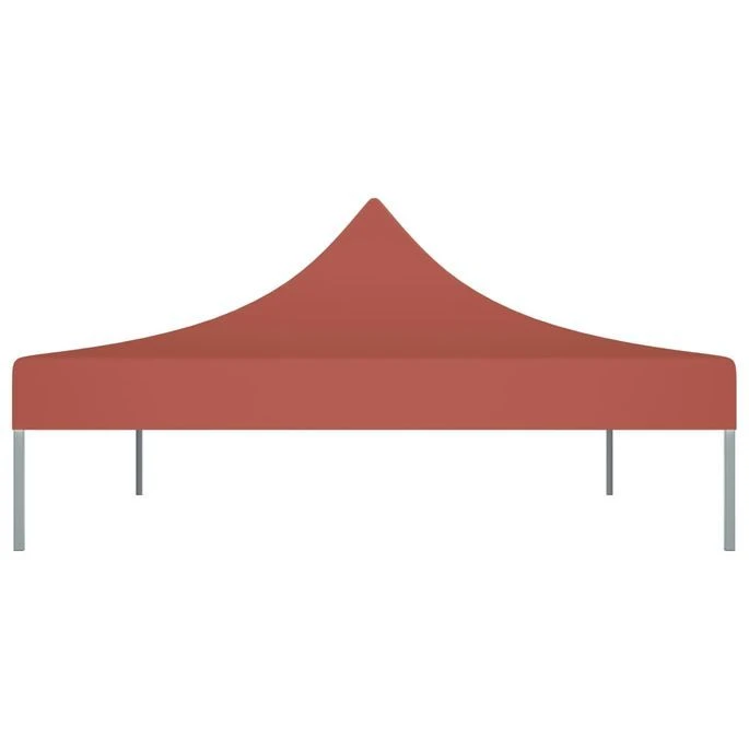 Toit De Tente De Réception 4,5x3 M Terre Cuite 270 G/m² – Image 4