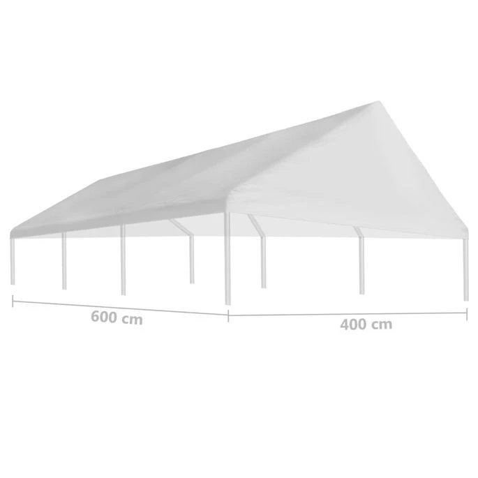 Toit De Tente De Réception 4 X 6 M Blanc – Image 4