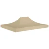 Toit De Tente De Réception 4x3 M Beige 270 G/m²