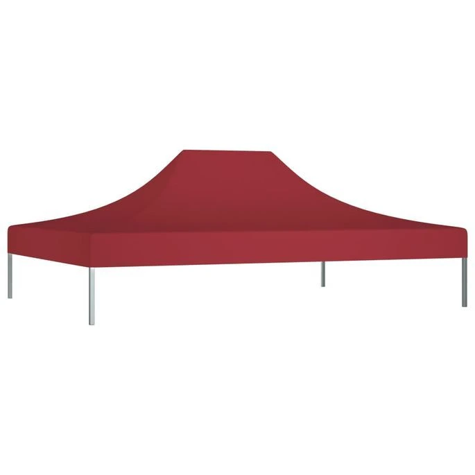 Toit De Tente De Réception 4x3 M Bordeaux 270 G/m² – Image 2