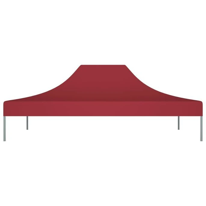 Toit De Tente De Réception 4x3 M Bordeaux 270 G/m² – Image 3