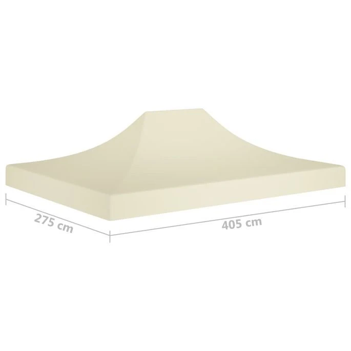 Toit De Tente De Réception 4x3 M Crème 270 G/m² – Image 6
