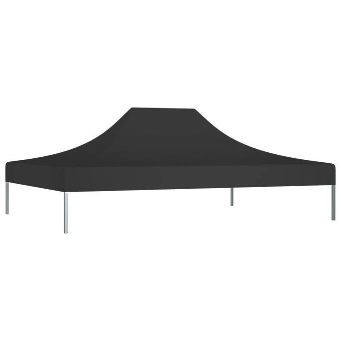 Toit De Tente De Réception 4x3 M Noir 270 G/m² – Image 2