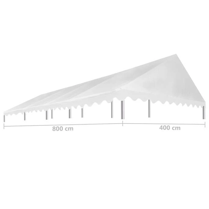 Toit De Tente De Réception 4x8 M Blanc 450 G/m² – Image 3