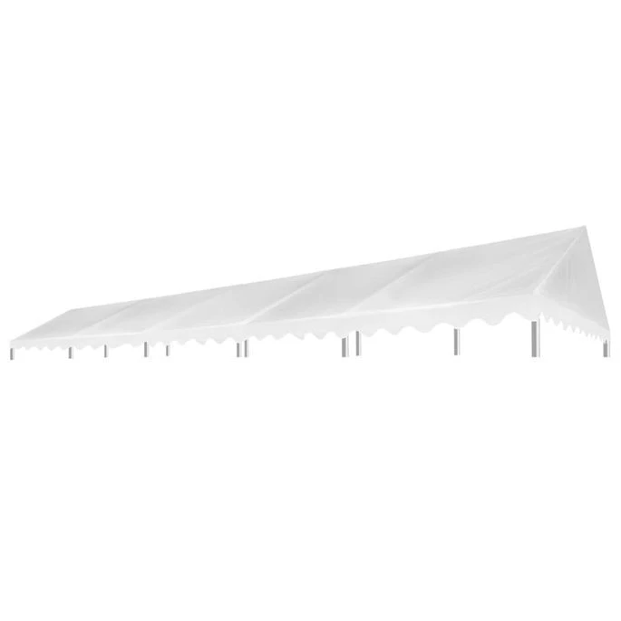 Toit De Tente De Réception 5x10 M Blanc 450 G/m² – Image 2