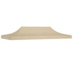 Toit De Tente De Réception 6x3 M Beige 270 G/m²
