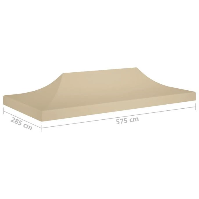 Toit De Tente De Réception 6x3 M Beige 270 G/m² – Image 6