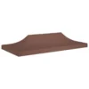Toit De Tente De Réception 6x3 M Marron 270 G/m²