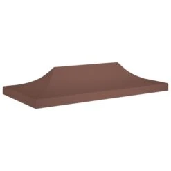 Toit De Tente De Réception 6x3 M Marron 270 G/m²