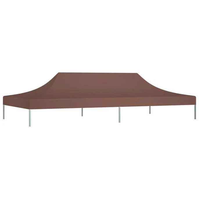 Toit De Tente De Réception 6x3 M Marron 270 G/m² – Image 2