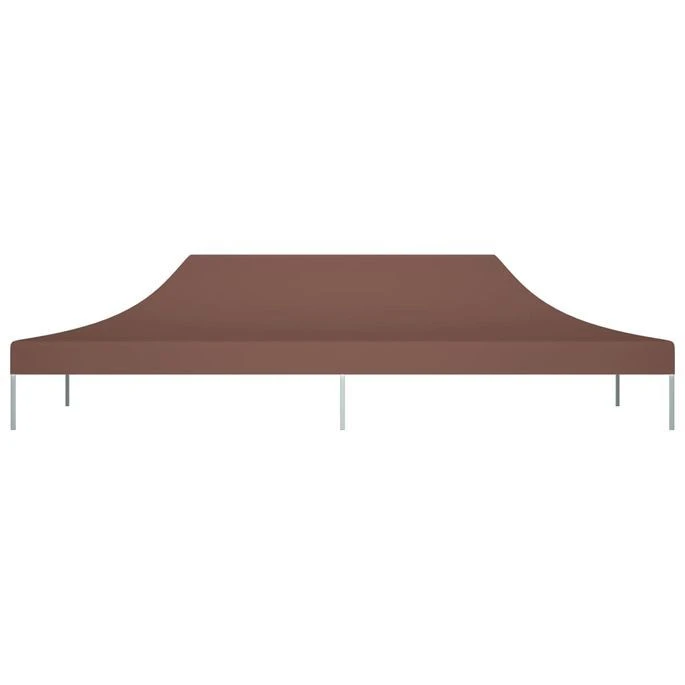 Toit De Tente De Réception 6x3 M Marron 270 G/m² – Image 3