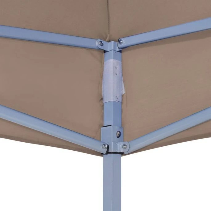 Toit De Tente De Réception 6x3 M Taupe 270 G/m² – Image 5