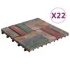 Tuiles De Terrasse 22 Pcs 30x30 Cm Bois De Récupération Solide