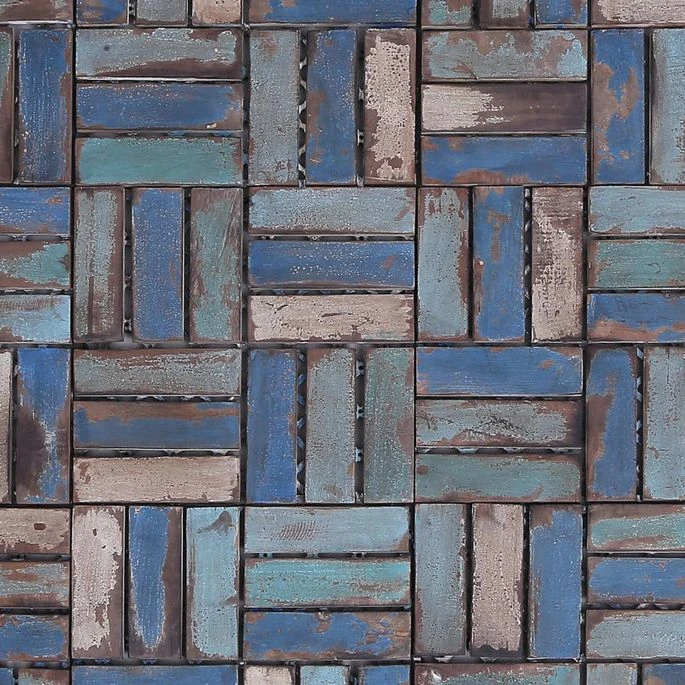 Tuiles De Terrasse 22 Pcs 30x30 Cm Bois De Récupération Solide 2 – Image 2