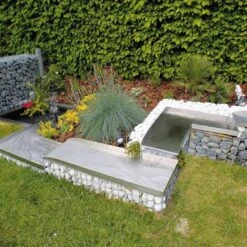 Ubbink Cascade Lame Acier Inoxydable Wolga Élément De Coin Gauche