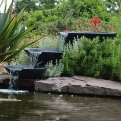 Ubbink Fontaine à Cascade De Jardin Coquille Avec Pompe 35/45/55 Cm